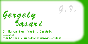 gergely vasari business card