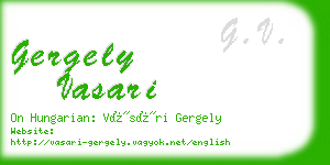 gergely vasari business card